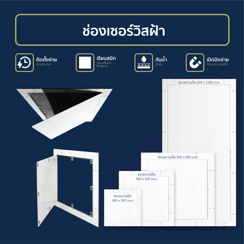 ภาพสินค้า Avanti แสดงขนาดบานเปิด